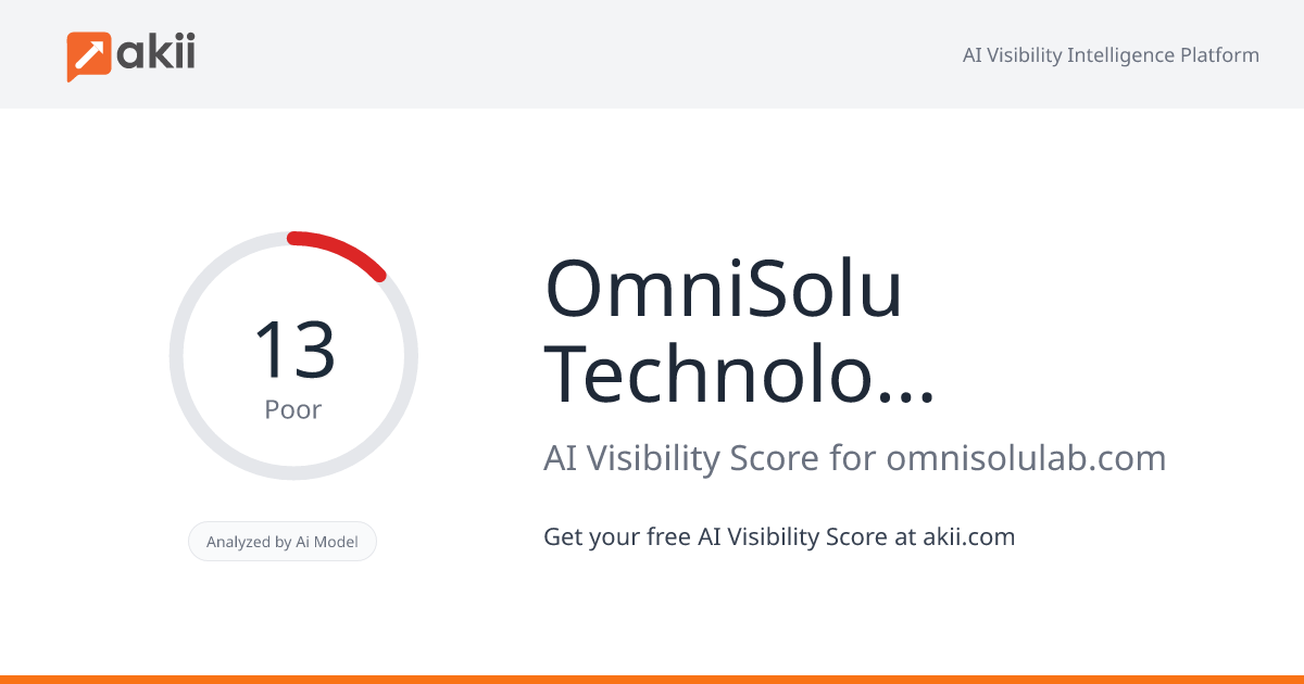 OmniSolu Technology Inc. AI Visibility Score
