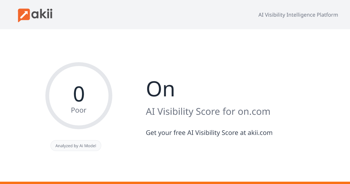On AI Visibility Score