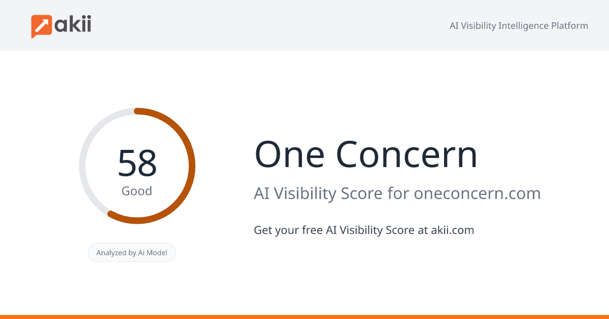 One Concern AI Visibility Score