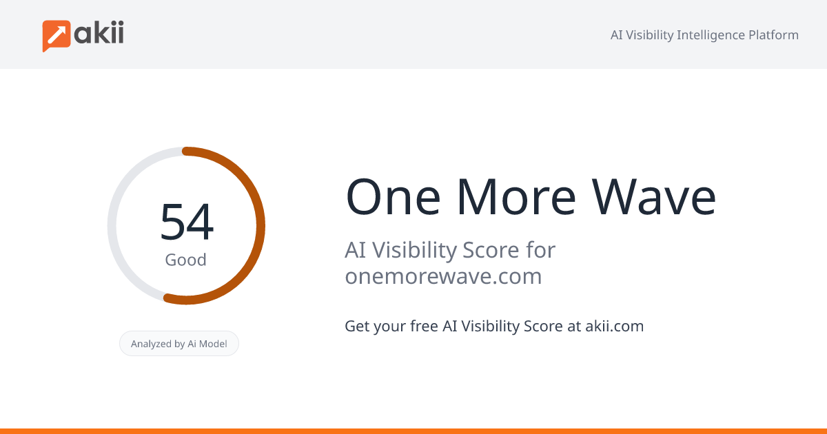 One More Wave AI Visibility Score