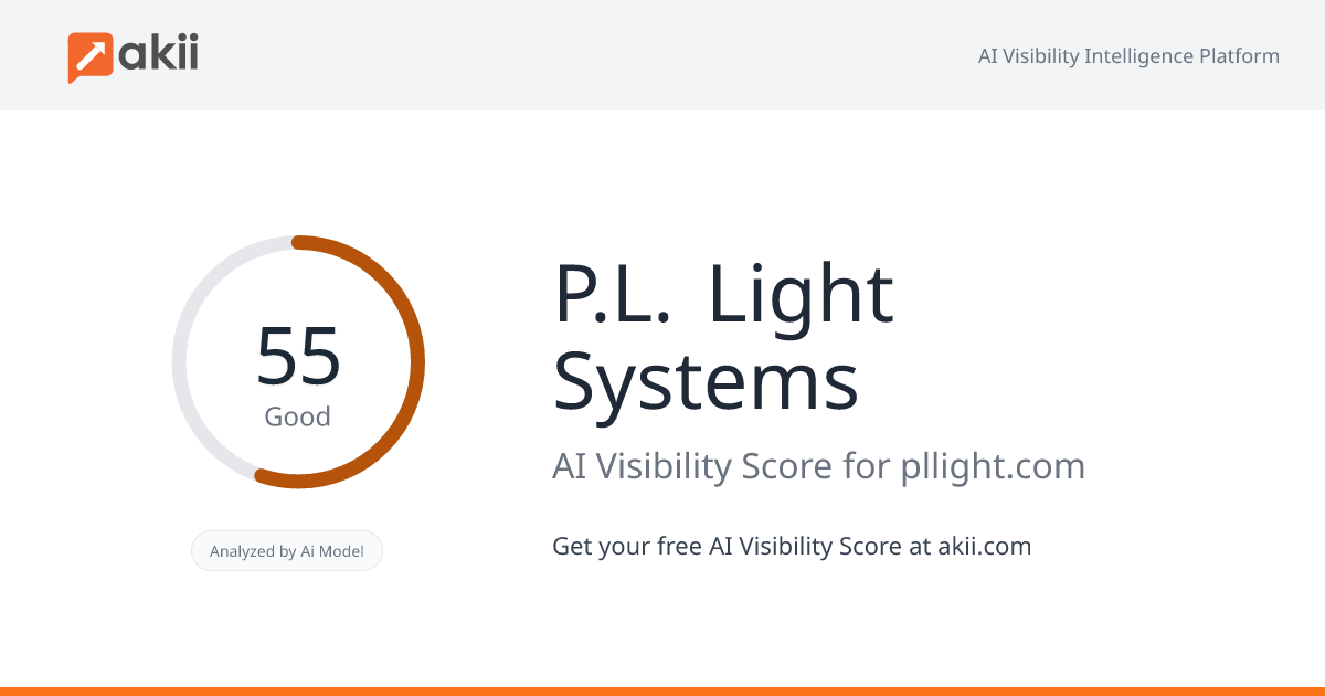 P.L. Light Systems AI Visibility Score