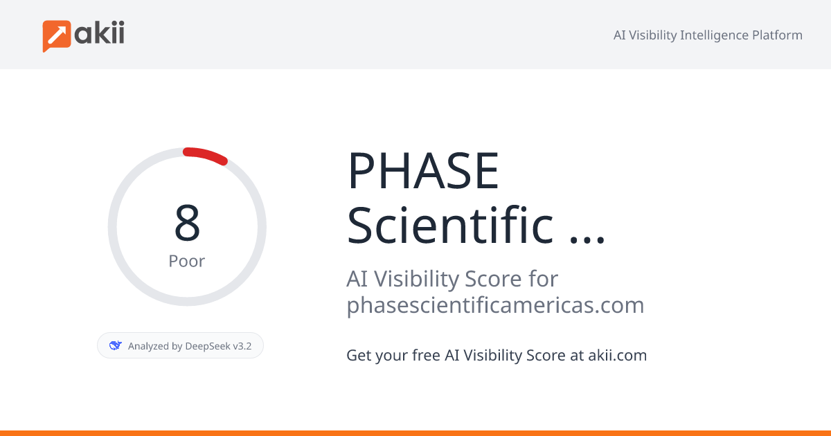 PHASE Scientific Americas AI Visibility Score