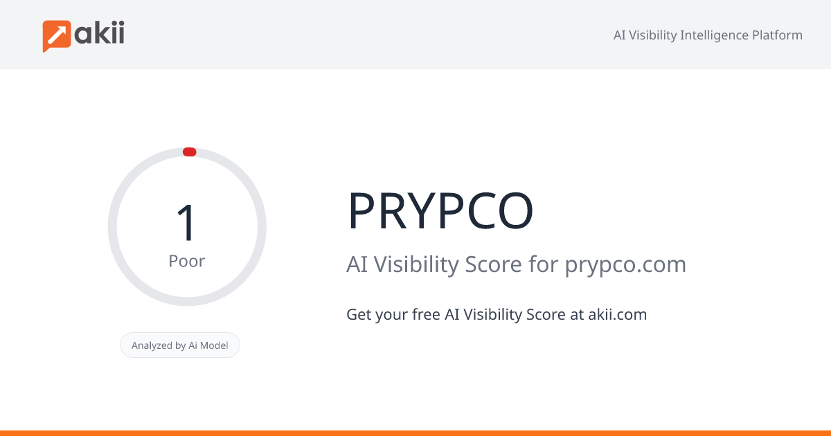 PRYPCO AI Visibility Score
