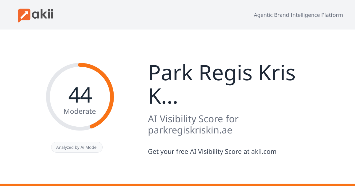 Park Regis Kris Kin Hotel Dubai AI Visibility Score