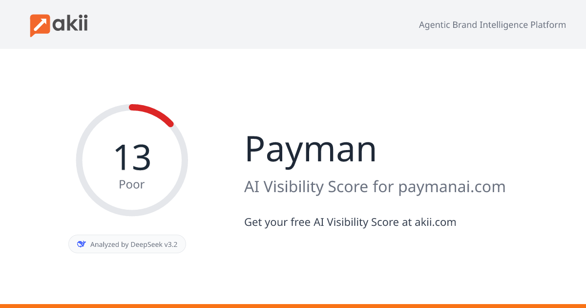 Payman AI Visibility Score