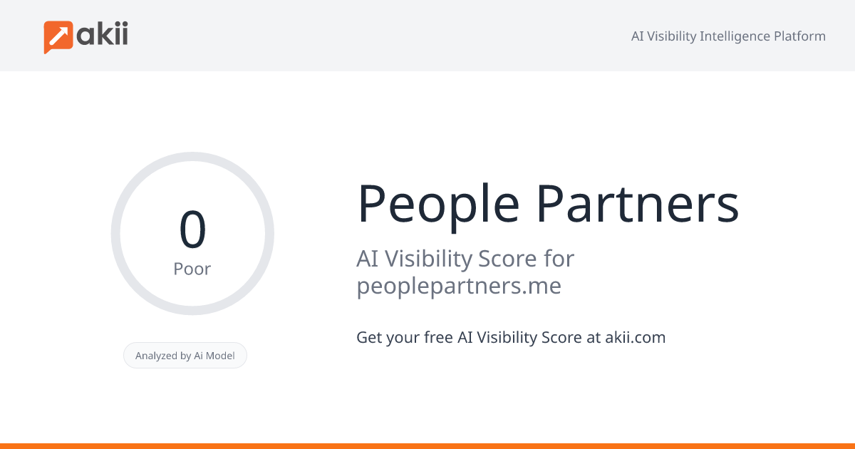 People Partners AI Visibility Score