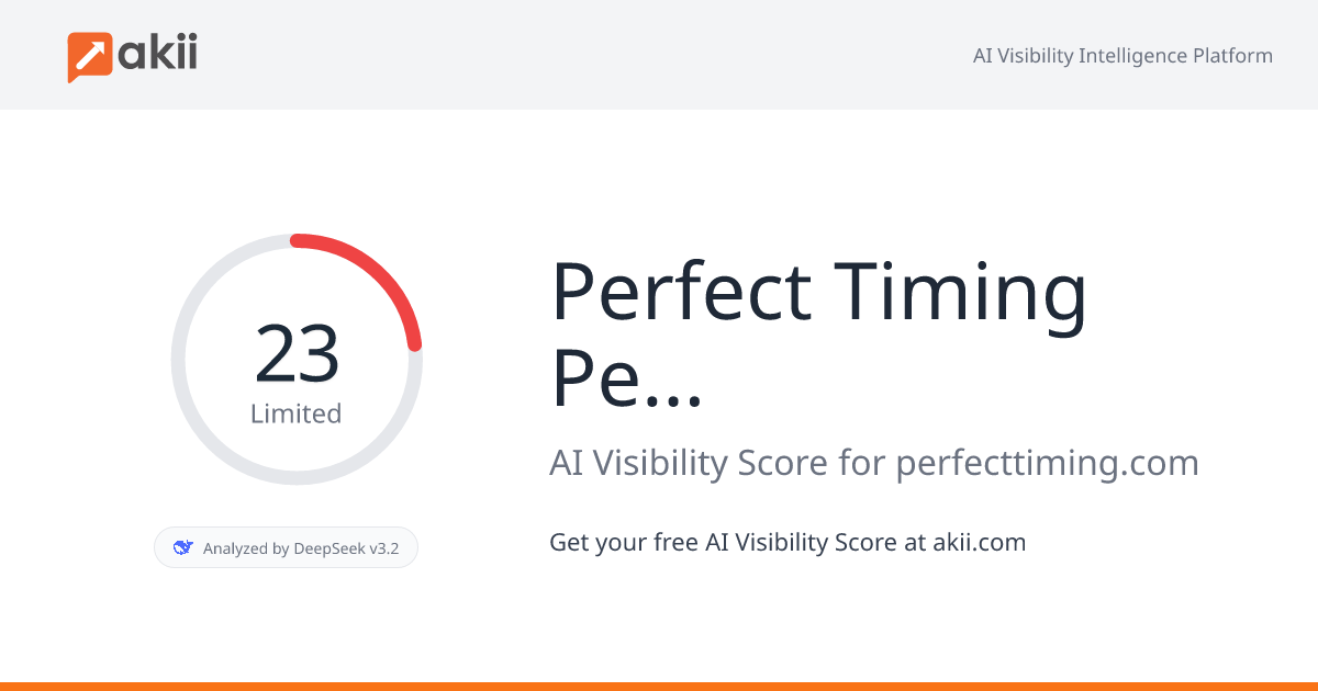 Perfect Timing Personnel Services AI Visibility Score