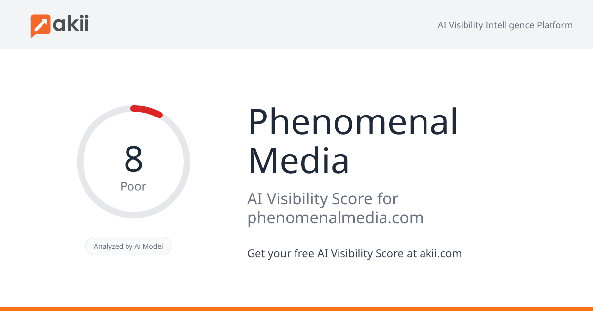 Phenomenal Media AI Visibility Score