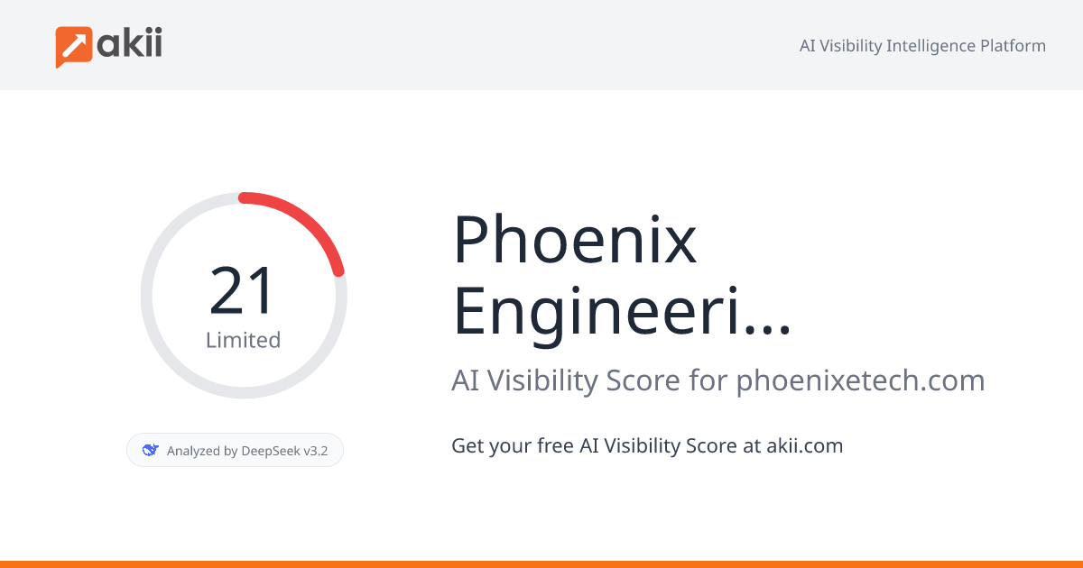 Phoenix Engineering Technologies AI Visibility Score