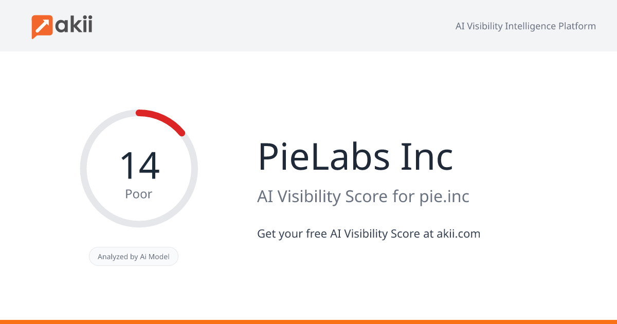 PieLabs Inc AI Visibility Score