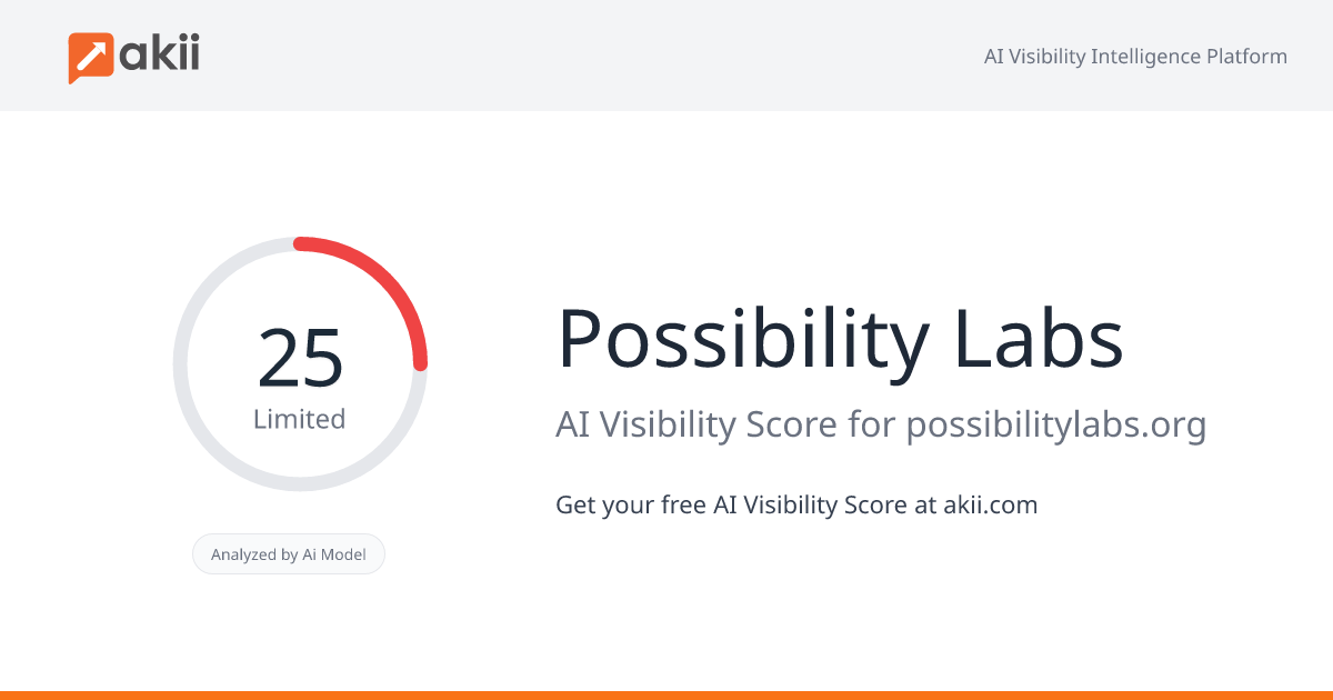 Possibility Labs AI Visibility Score