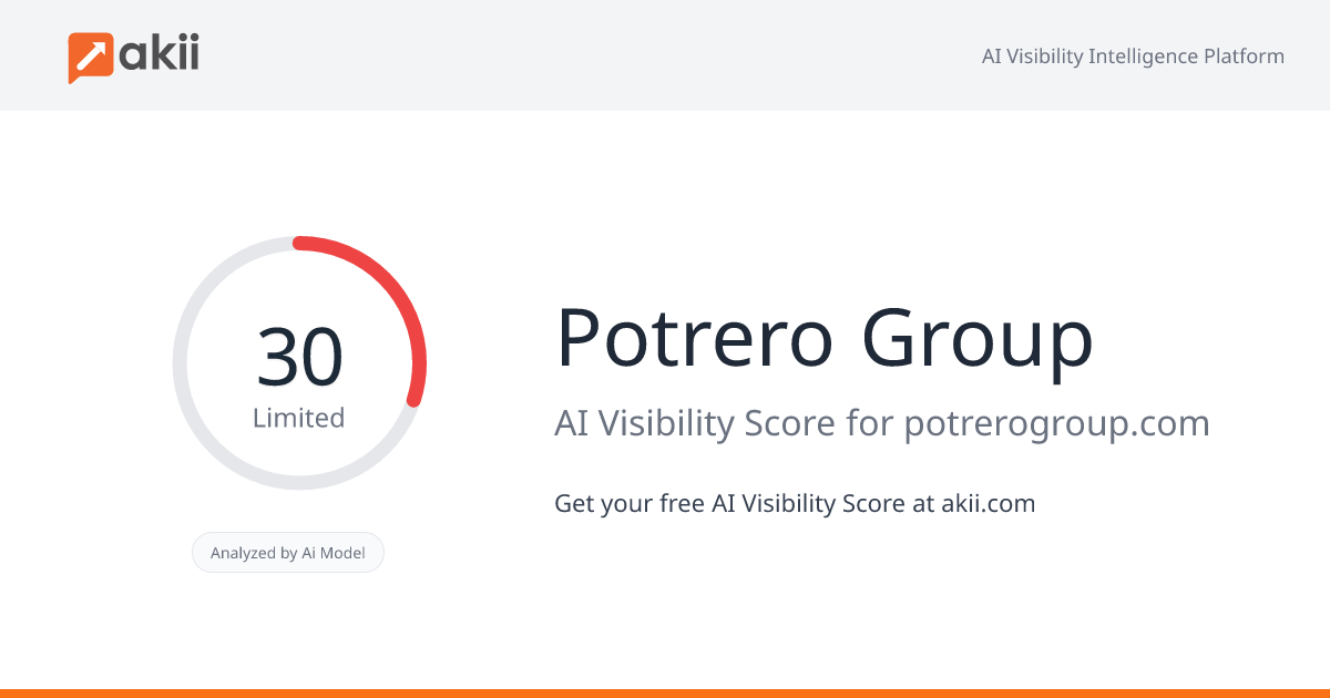 Potrero Group AI Visibility Score