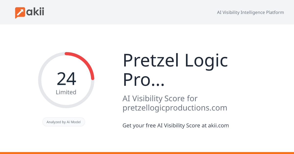 Pretzel Logic Productions AI Visibility Score