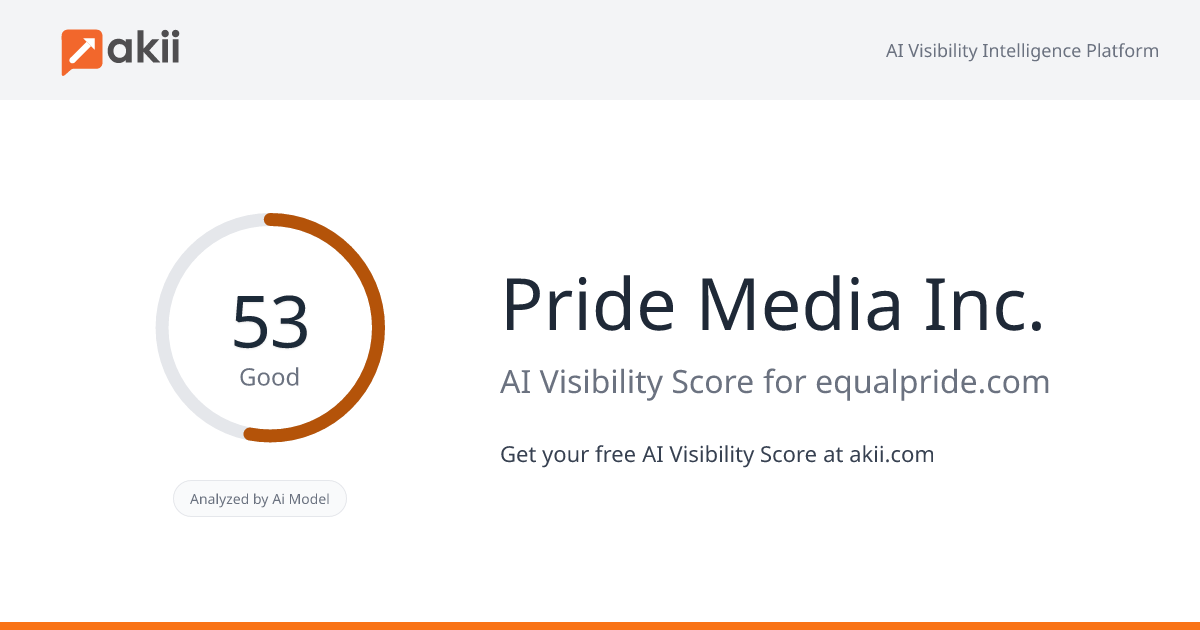 Pride Media Inc. AI Visibility Score