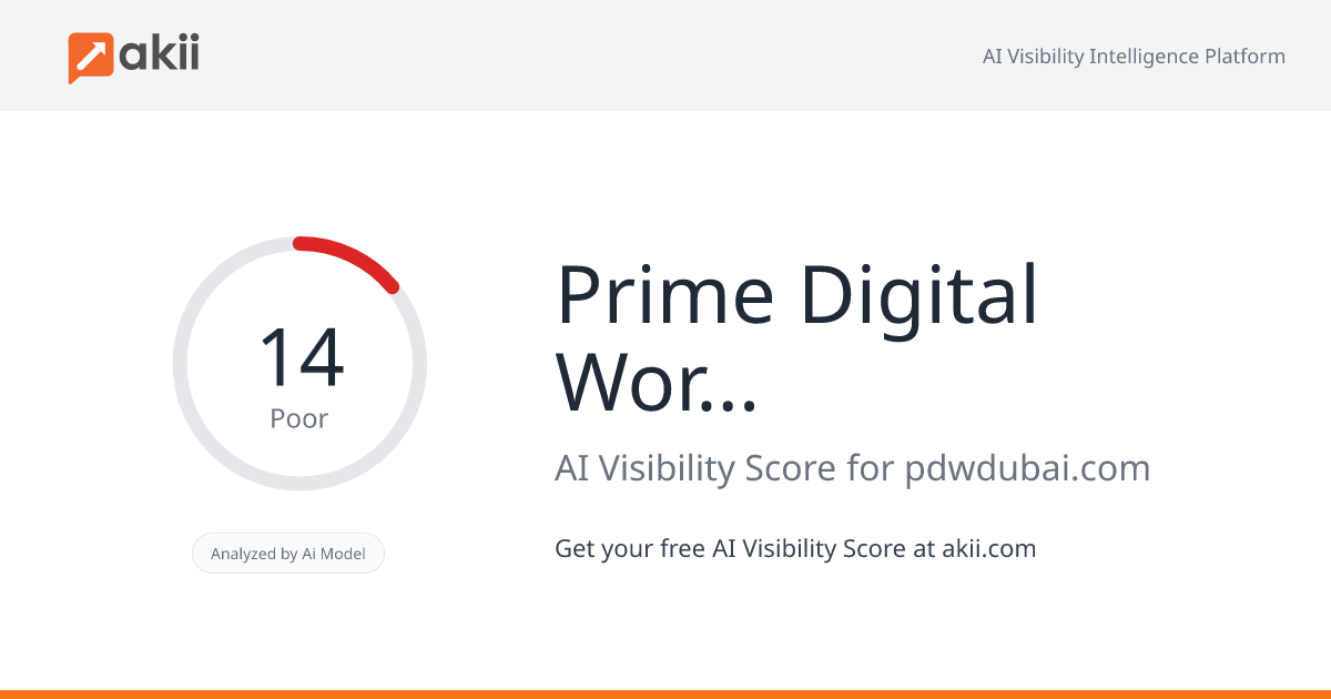Prime Digital World LLC AI Visibility Score