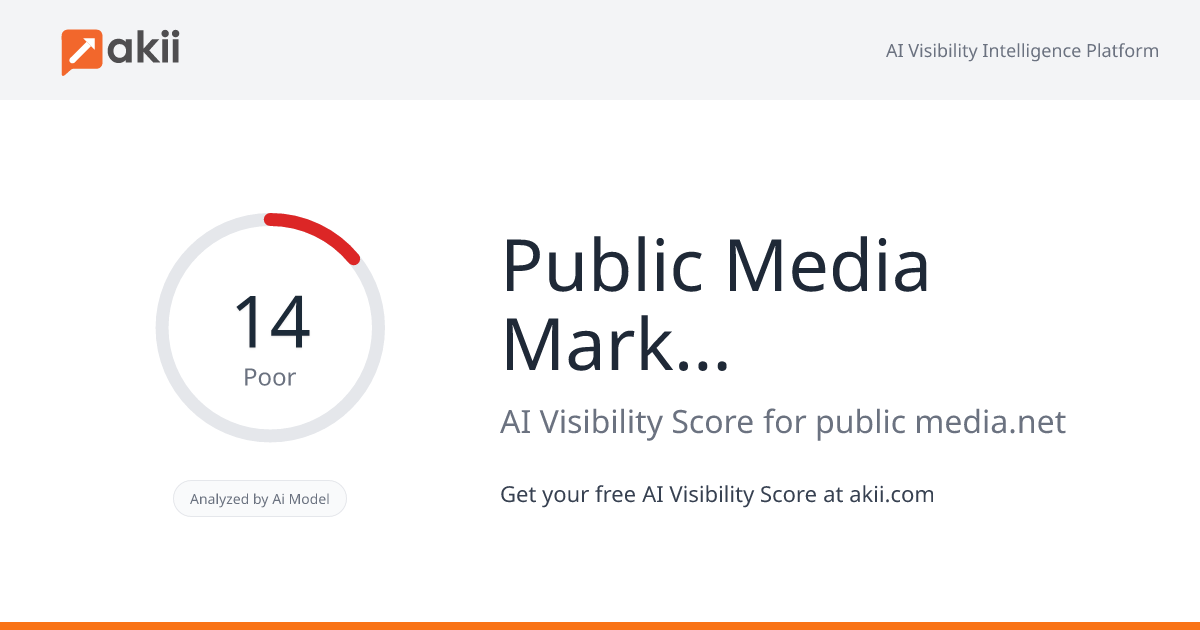 Public Media Marketing AI Visibility Score