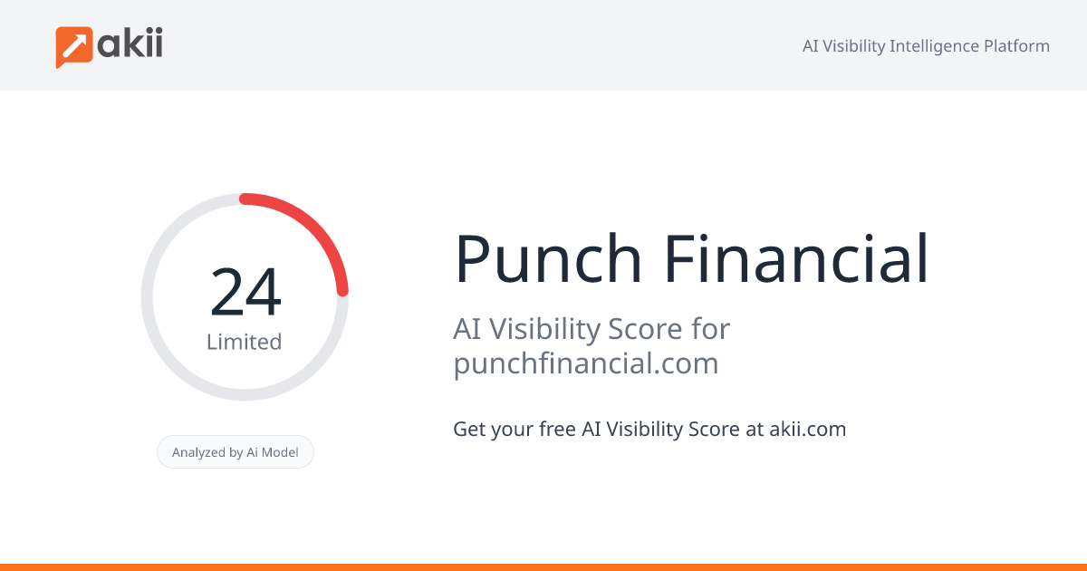 Punch Financial AI Visibility Score