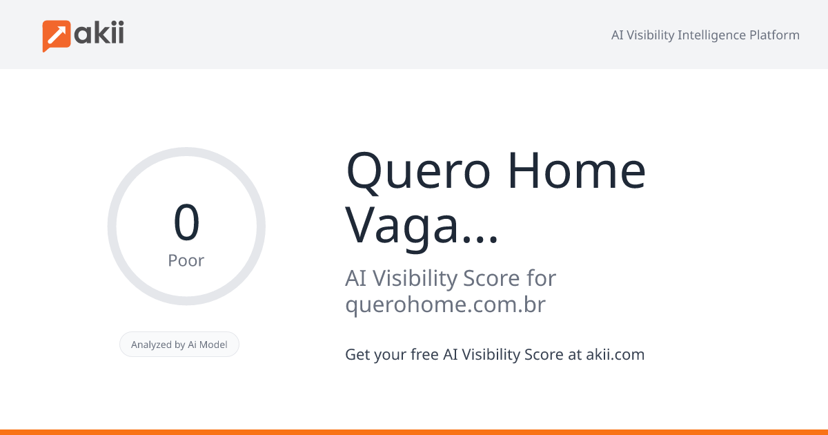 Quero Home - Vagas Home Office AI Visibility Score