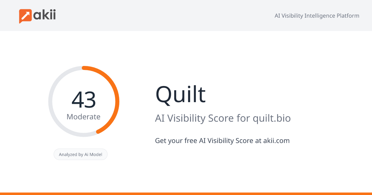 Quilt AI Visibility Score