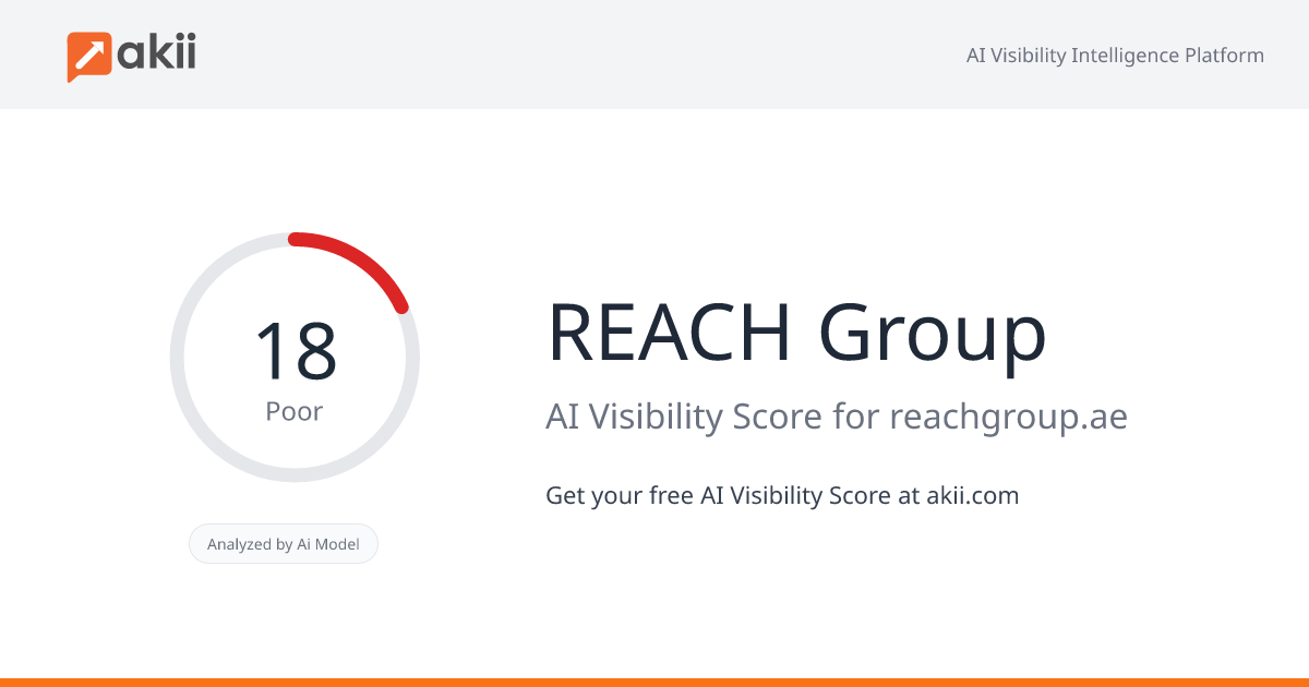 REACH Group AI Visibility Score