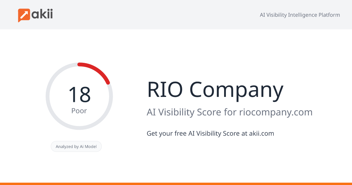 RIO Company AI Visibility Score