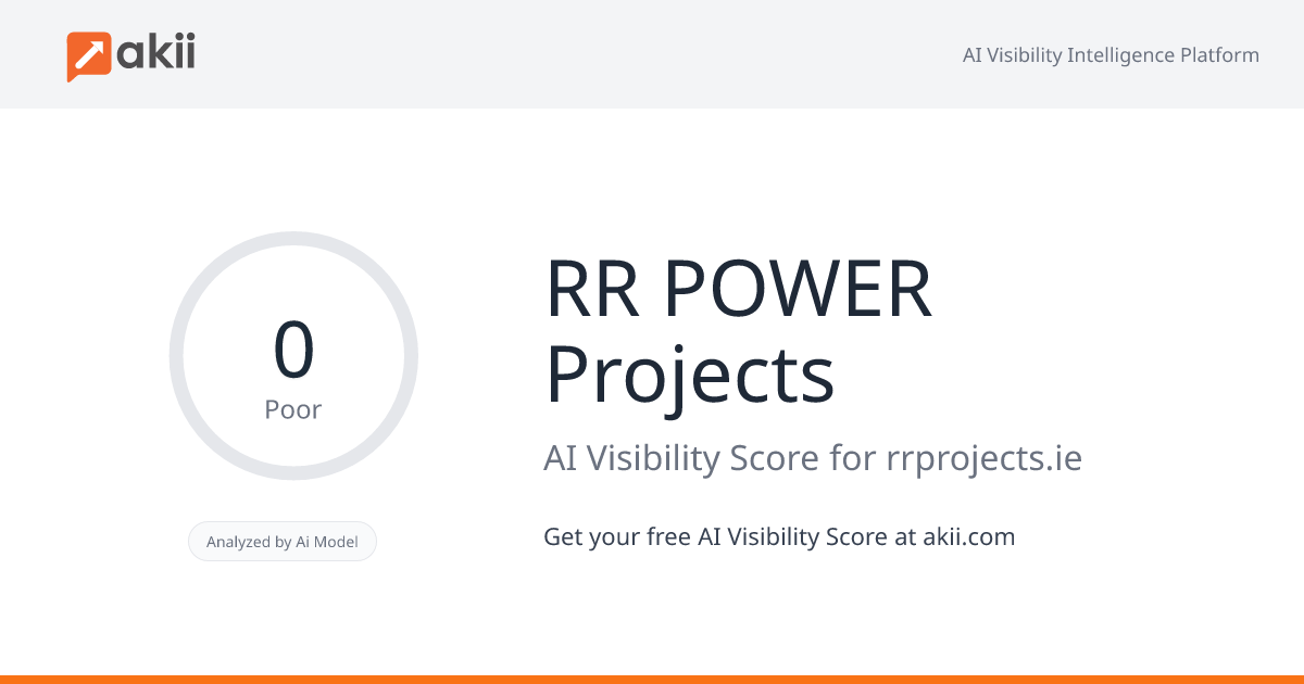 RR POWER Projects AI Visibility Score