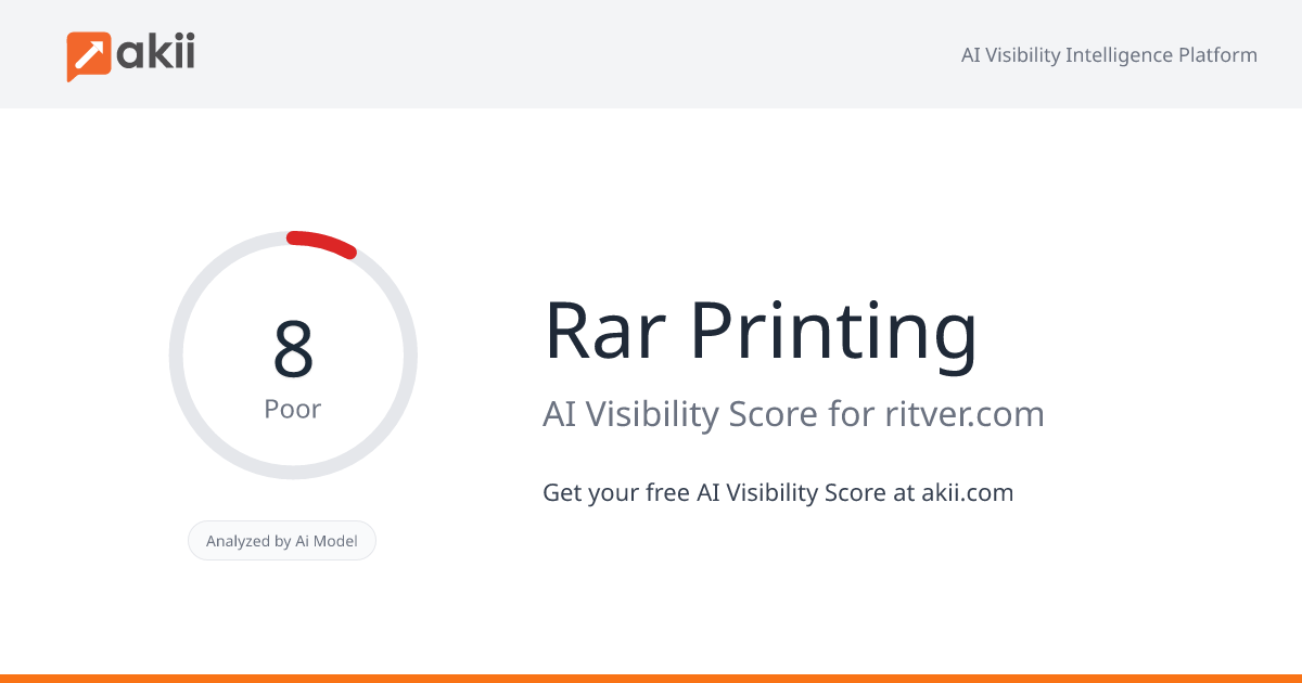 Rar Printing AI Visibility Score