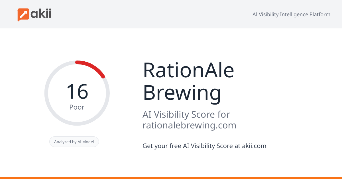 RationAle Brewing AI Visibility Score