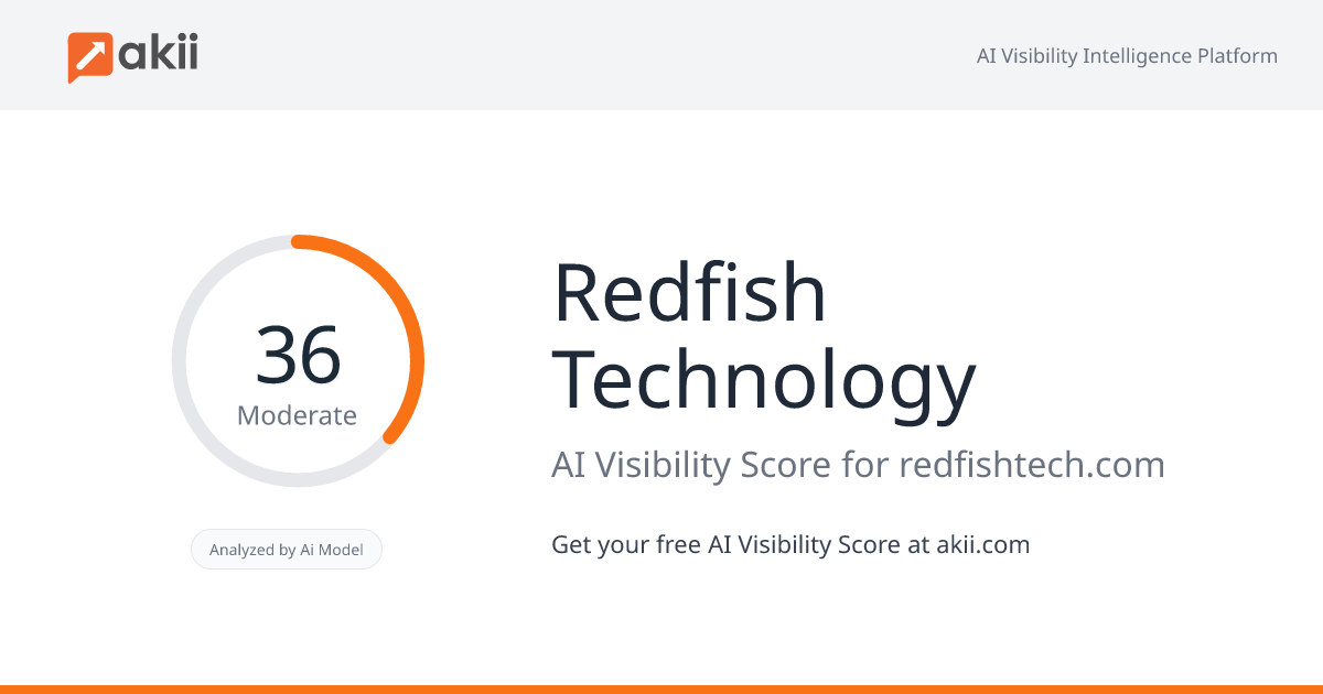 Redfish Technology AI Visibility Score