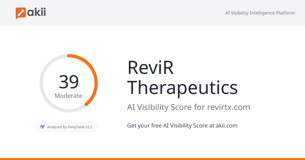 ReviR Therapeutics AI Visibility Score