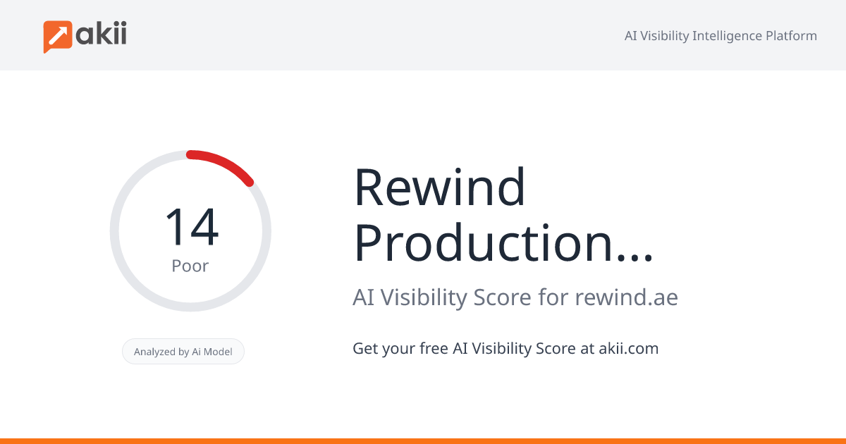 Rewind Production UAE AI Visibility Score