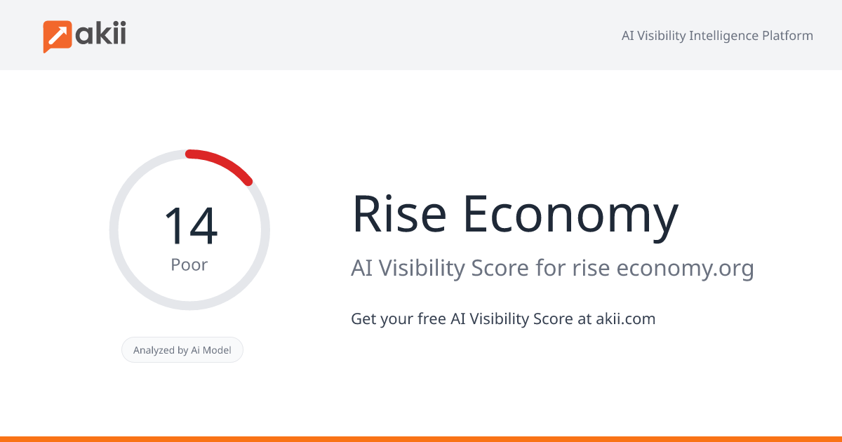 Rise Economy AI Visibility Score