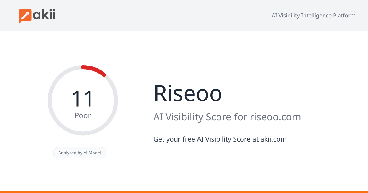 Riseoo AI Visibility Score
