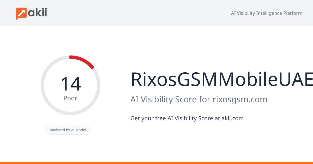 RixosGSMMobileUAE AI Visibility Score
