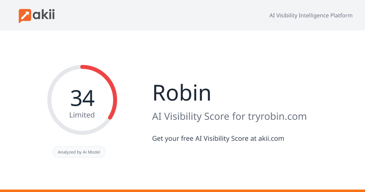 Robin AI Visibility Score