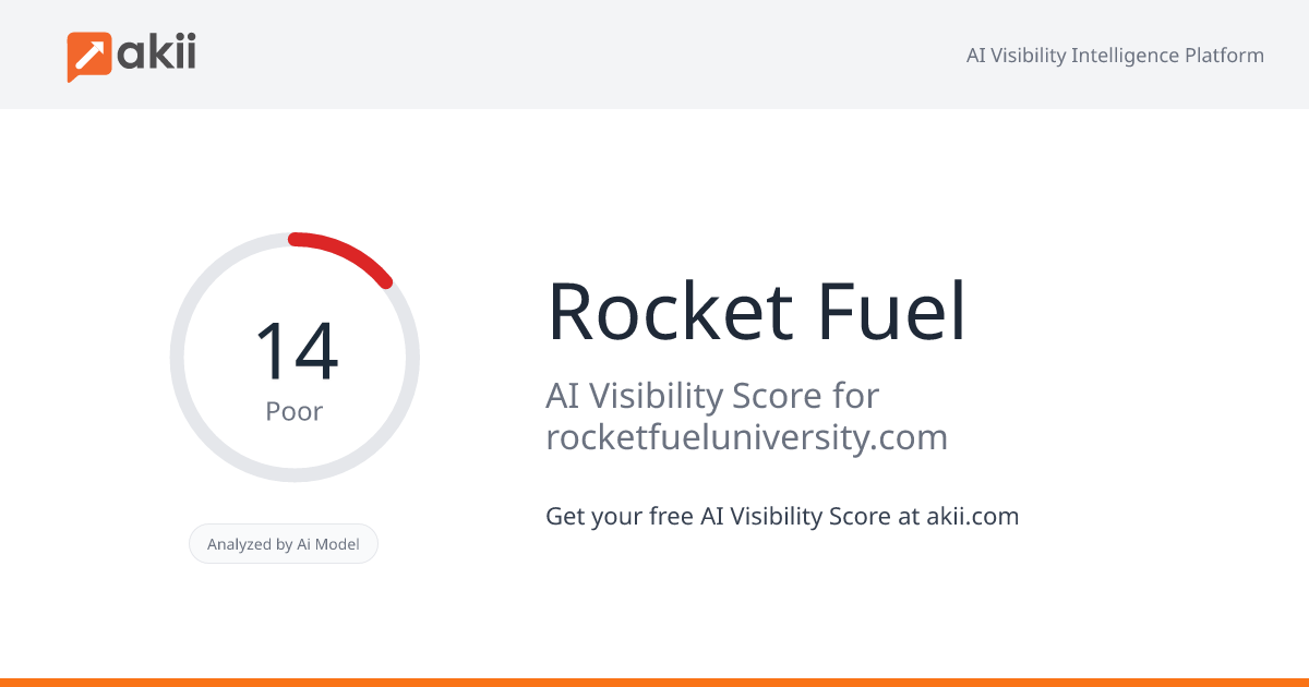 Rocket Fuel AI Visibility Score