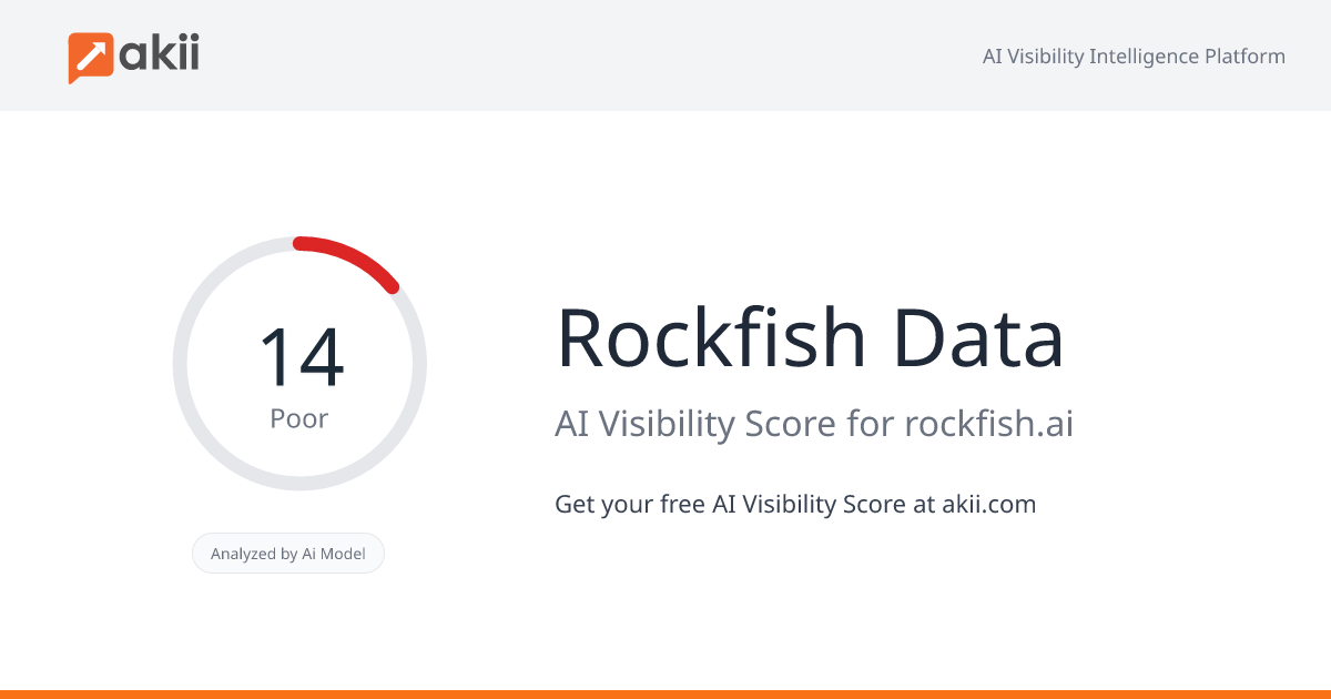 Rockfish Data AI Visibility Score