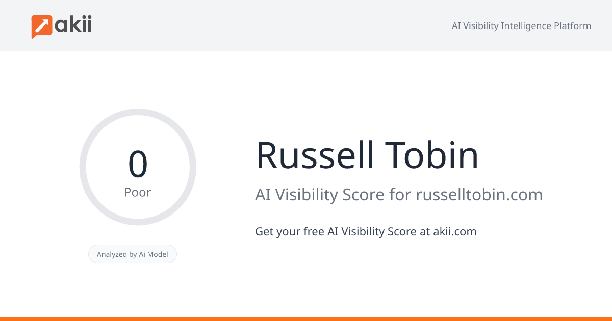 Russell Tobin AI Visibility Score