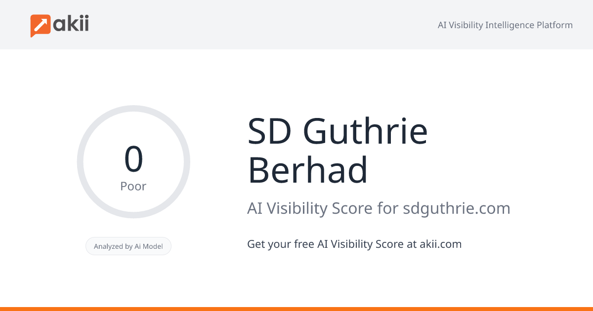 SD Guthrie Berhad AI Visibility Score
