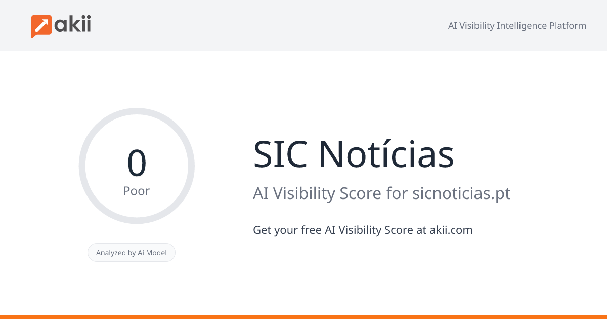 SIC Notícias AI Visibility Score
