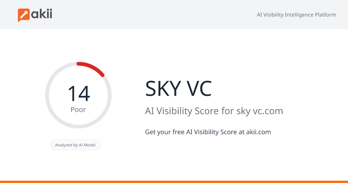 SKY VC AI Visibility Score