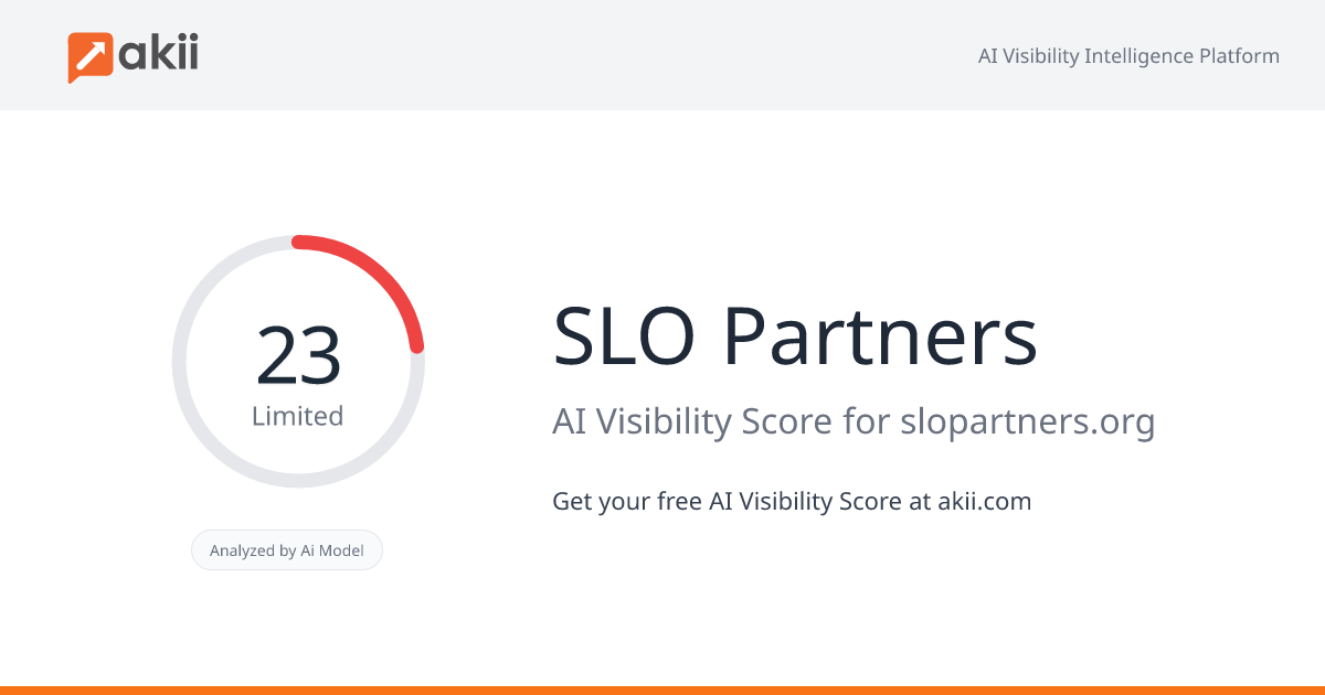 SLO Partners AI Visibility Score