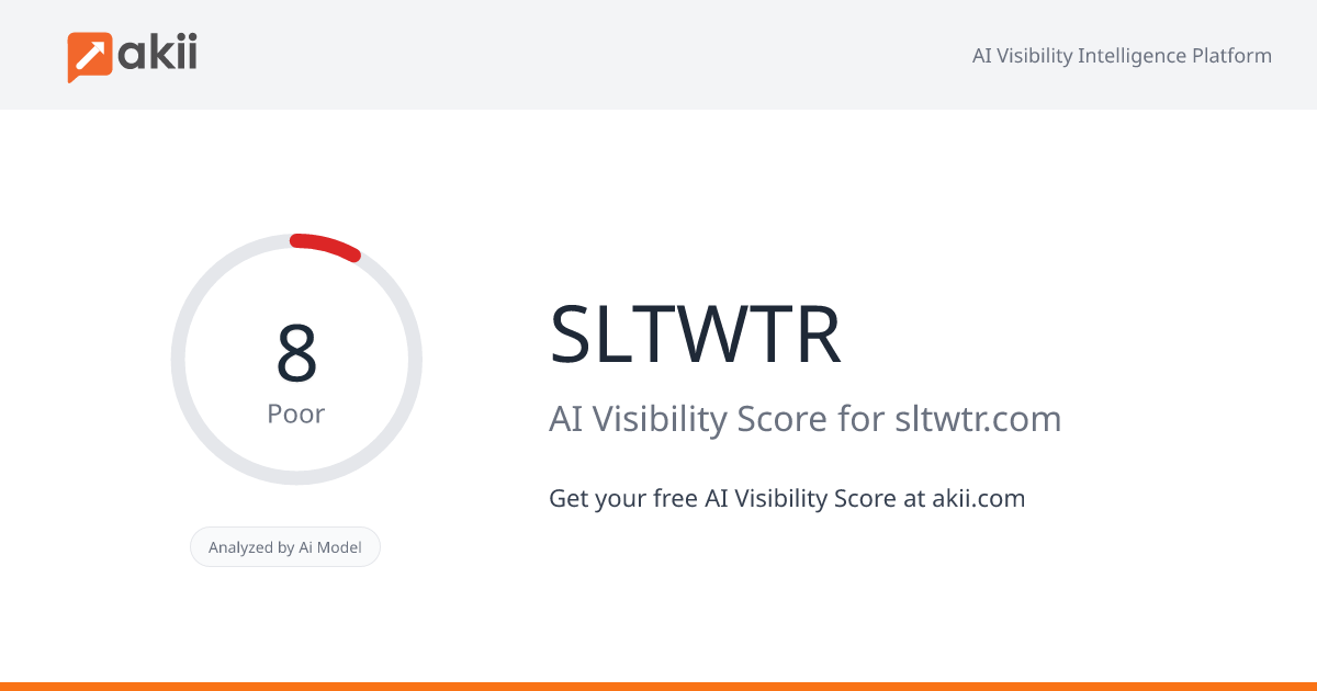 SLTWTR AI Visibility Score