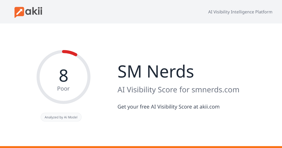 SM Nerds AI Visibility Score