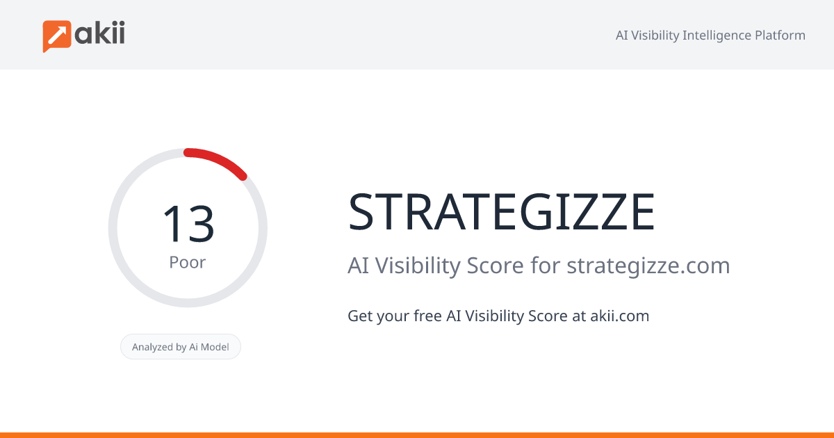 STRATEGIZZE AI Visibility Score