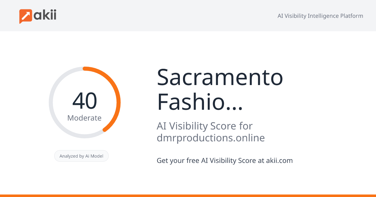 Sacramento Fashion Week AI Visibility Score