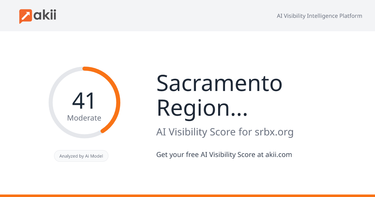 Sacramento Regional Builders Exchange AI Visibility Score