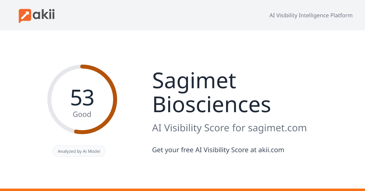 Sagimet Biosciences AI Visibility Score