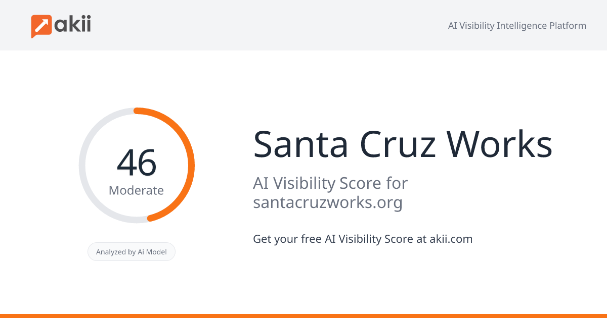 Santa Cruz Works AI Visibility Score