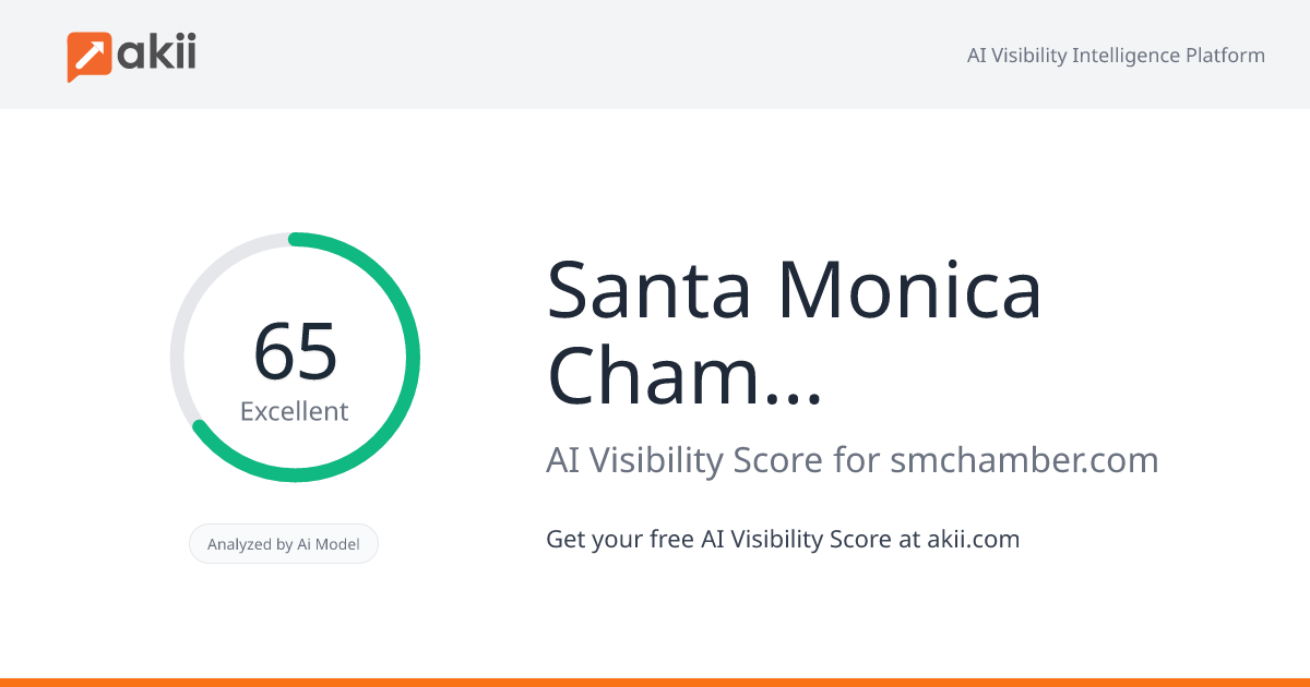 Santa Monica Chamber of Commerce AI Visibility Score